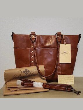 Patricia Nash Leather Talloria Tote - Tan